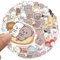 20/40/60 pcs Peach and Goma Stickers Lovely Cute Cat Couple Stickers for Laptop Scrapbook Journal Kids Girls Boys Stickers. 