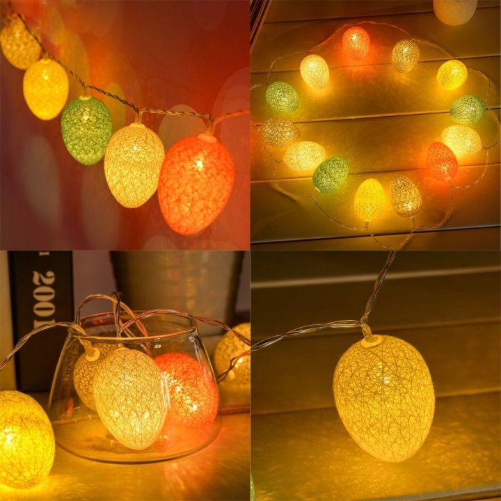 Decor 1.8M 10 LED Easter Egg Fairy String Lights Lamp Xmas Wedding Party Outdoor Decor