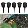 【ZOSR】10/20/30/40/50Pcs Plastic Fertilizer Basket with Lid Corrosion-Resistant Garden Fertilizer Container Mesh Box for Succulent Bonsai Orchid. 