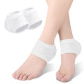 Gel Silicone Heel Protector Sleeve Heel Pads Heel Cups Plantar Fasciitis Support Feet Care Skin Repair Cushion Half-yard Socks. 