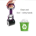 Kqueebee Long Handle Pet Pick Up Outdoor Cleaning Waste Clip Out Pet Pick Up Clip Road Garbage Picker-Black. 