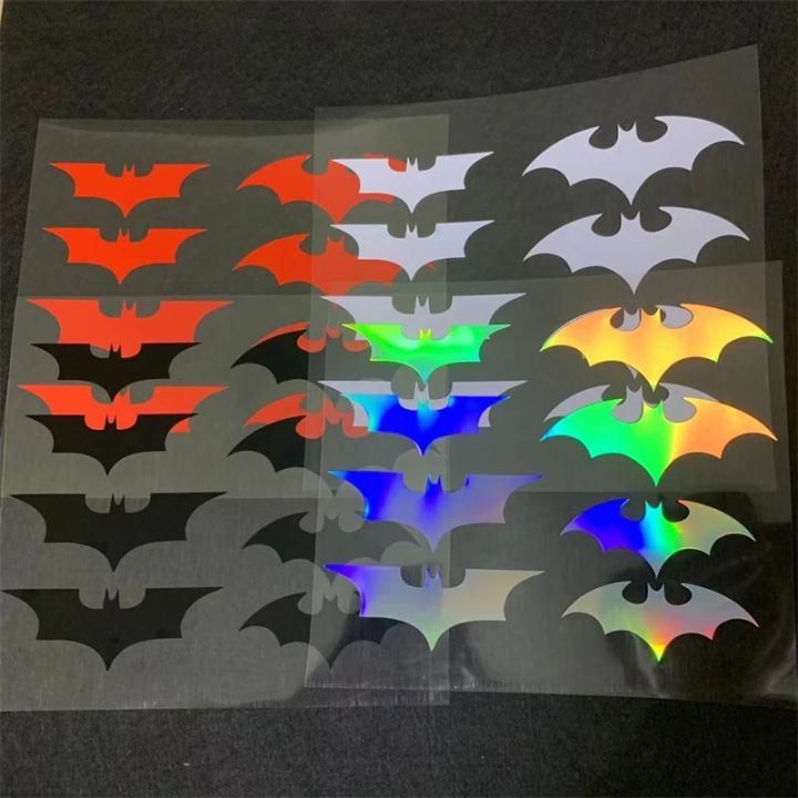 8pcs/set Bat Logo Car Stickers Bat Badge Tail Label Side Label Styling ...