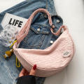 Nylon Chest Bag 2024 Collection Casual Crossbody Bag Half Moon Women's Hobo Bag for Travel Shopping Urban Lifestyle Trendy Accessory Daily Carry. 