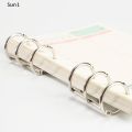 Sun1> 2pcs Metal 3 Rings Binder Notebook Hinged Rings Album Spiral Binder Rings Loose Leaf Circle Binding Clip Scrapbook Accessories well. 