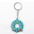 Colorful Keychain Novelty Item Assorted Pack (1/6pcs) Sweet Cake Design Donut Pendant 3D  Cute Dessert Charm for Backpack Decor Kids' Gift Party Gifts Fashion Accessory Collectible Item. 