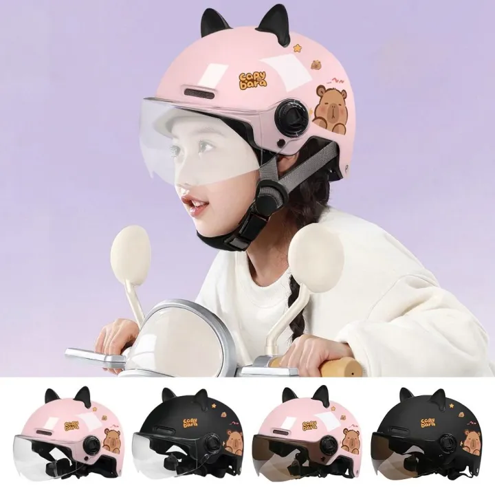 Cute%20Capybara%20Sticker%20Electric%20Bicycle%20Helmet%20Sunscreen%20Breathable%20Cycling%20Helmet%20with%203D%20Cat%20Ears%20Safety%20Motorcycle%20Half%20Helmet%20for%20Kids%20-%20Image%203