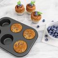 e Nonstick Muffin Pan, Carbon Steel Cupcake Pan, 6 Cup, Easy to Clean and Perfect for Making Muffins or Cupcakes, Standard. 
