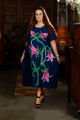 Tulip Long Poncho - Handmade Java Batik, 100% Super Cotton. 