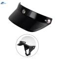 Visor Snap Shade Protector for Retro Helmets 3/4 Helmets Black. 
