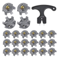 Golf Spikes Set Includes 30 Pcs Golf Cleats Replacement Golf Cleats Spanner Metal Thread Screw 6 mm Dia Golf Spike Too. 
