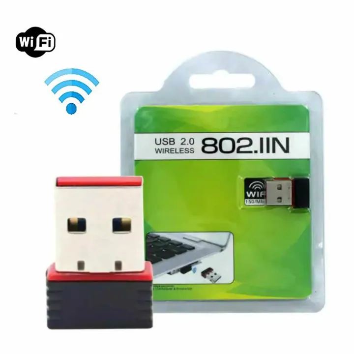 High Speed 150Mbps 2.4 Ghz Nano Wireless USB 2.0 Wifi Adapter 802.11N Windows, Linux, Mac OS -150Mbps USB Wifi Adapter