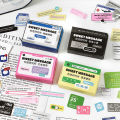 Small Box Self-Adhesive Sticker Package Label Institute Series of Creative Pattern Hand Curtain Stickers. 