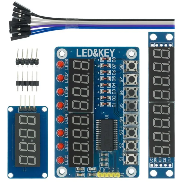 TM1637%204%20Bits/TM1638/MAX7219%208%20bit%20Digital%20LED%20Display%20Module%207%20Segment%200.36Inch%20Clock%20RED%20Anode%20Tube%20Four%20Serial%20Driver%20-%20Image%207