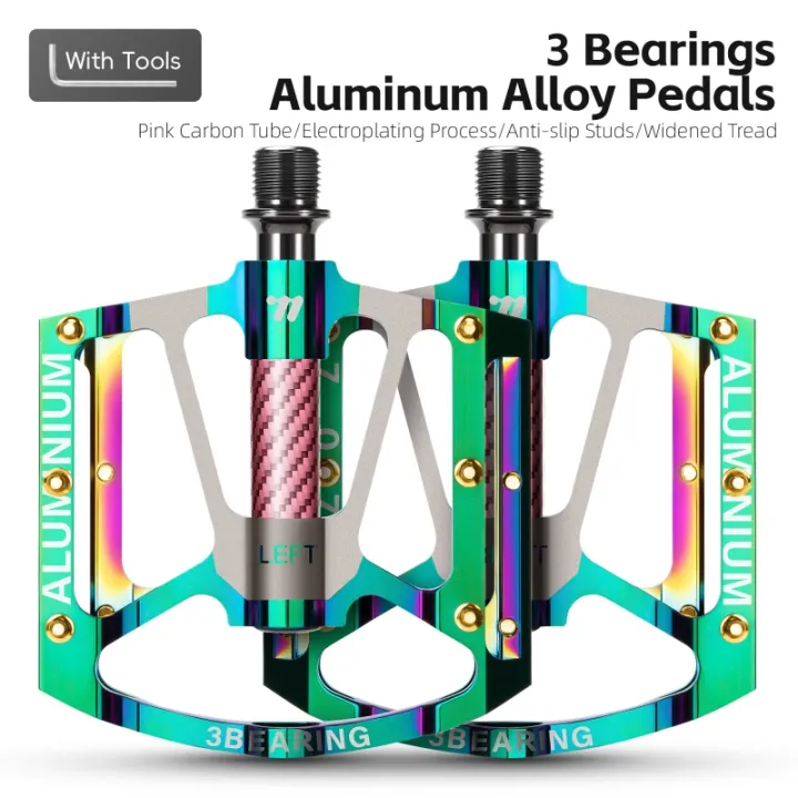 WEST%20BIKING%20Electroplated%20Aluminum%20Alloy%20Pedals%20MTB%20Road%20Bicycle%20Pedals%20Multi-Color%20Anti%20Slip%20Waterproof%20Three%20Bearing%20Pedals%20-%20Image%207