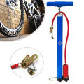 Blue Aluminum Alloy Portable Bicycle Air Pump Tire Ball Pompa. 