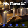 Solar Post Cap Lights Outdoor Deck Fence Post Light for 5.5x5.5 3.5x3.5 Wooden Vinyl Posts Patio Garden Decor 2Pack. 