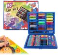 150 Piece Deluxe Art Set Drawing Set for Kids Crafts Kit Box Gift Art Supplies for Drawing, Painting and More Black. 