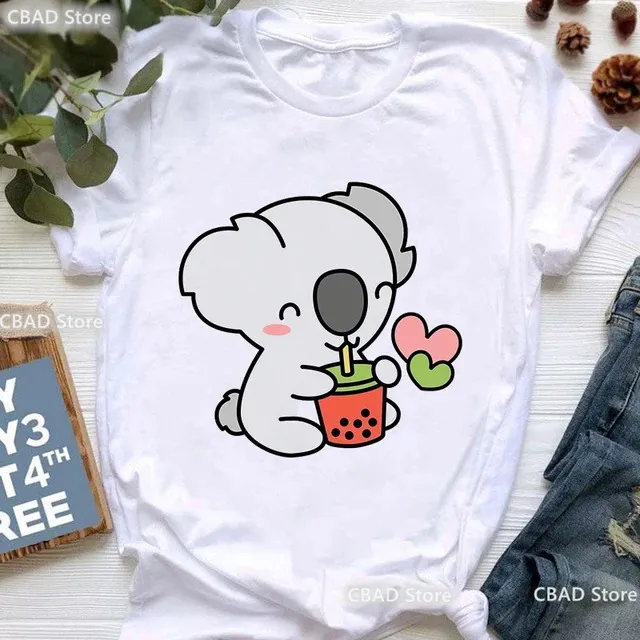 Chubby%20axolotl%20enjoys%20bubble%20tea%20print%20t%20shirt%20Girls%20cute%20koala%20bear/guinea%20pig%20tshirt%20women%20Harajuku%20kawaii%20clothes%20T-shirt%20-%20Image%208