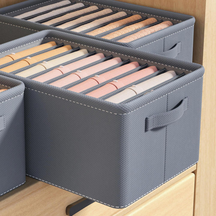 Jeans Compartment Storage Box Closet Clothes Drawer PP Board Separation ...