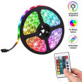 12V LED Light Strip 5M RGB LED Tape Lights RGB Rope Lights Flexible Changing LED Strip Lights with Remote for TV Bedroom Party Home Lighting Kitchen Bar. 