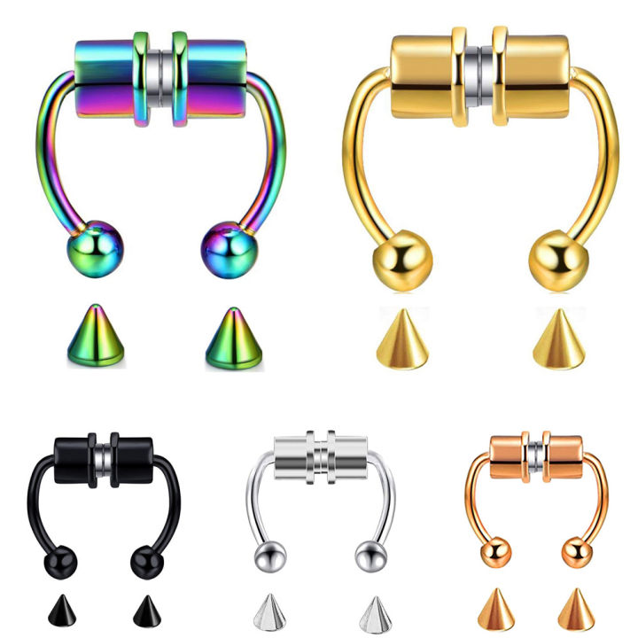 Magnetic%20Nose%20Piercing%20Nose%20Hoop%20Rings%20-Stainless%20Steel%20-Piercing%20Clip%20Women%20Girls%20Fashion%20Jewelry%20Gift%20-%20Image%204