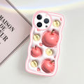 Linemond 3D Apple Design Soft Silicone case for VIVO V11 PRO V15 V17 V20 V20Pro V23Pro V23 Pro 5G V23E V25 V25Pro V25E V27 V27PRO V27E V5 V5S V9 X21S cover,for Girls Women case. 