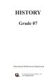 History Text Book G 7- English Medium. 