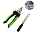 Professional Dog Nail Clippers - Ergonomic Handle - Easy Safe - Quality Sharp Stainless Steel Blades - For Safe Professional At Home Grooming. 