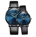 OLEVS Luxury Band Couple Casual Fashion Quartz Watch - BLACK. 