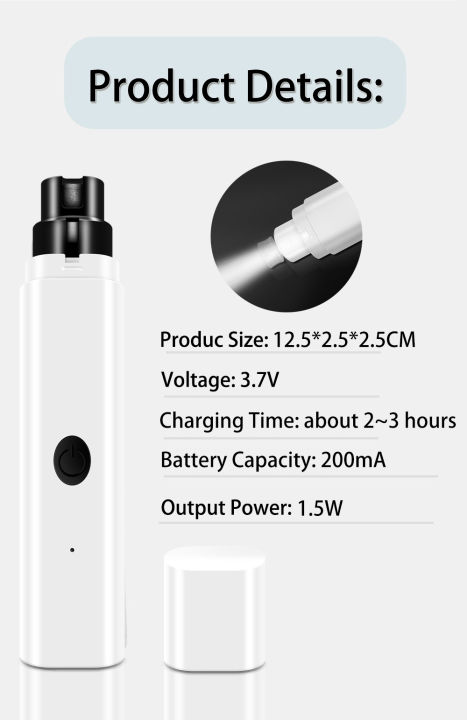 Electric%20Dog%20Nail%20Grinder,%20Rechargeable%202-Speed%20Dog%20Nail%20Clippers%20Pet%20Nail%20Trimmer%20with%20LED%20Light%20Painless%20Dog%20Nail%20File%20Paws%20Grooming%20and%20Smoothing%20for%20Small%20Medium%20Large%20Dogs%20and%20Cats%20-%20Image%202