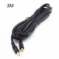 12V Male To Male Power DC Power Cord Adapter Extension Cable 0.5m 1.5m 3m CCTV Camera Extend Wire 5.5*2.5mm Plug Supply. 