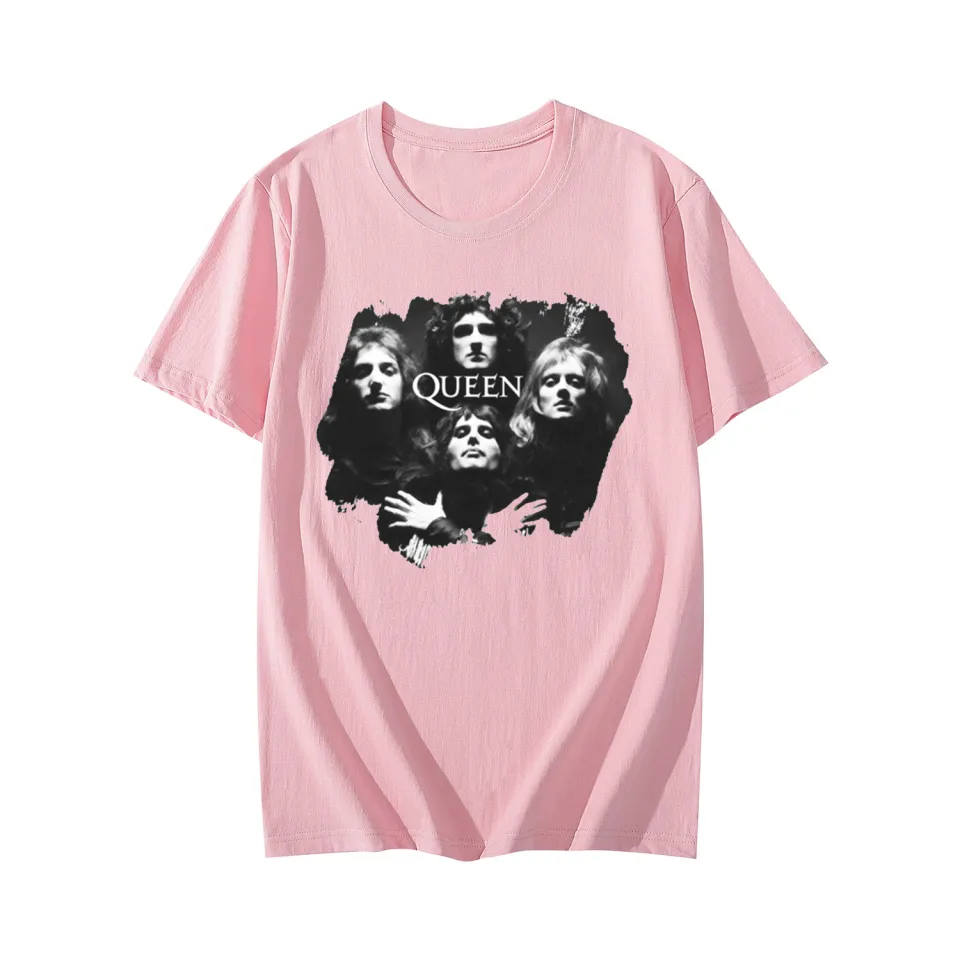 Queen T-Shirts Music Rock Band Skull Print Streetwear Men Women
