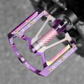 WEST BIKING Electroplated Aluminum Alloy Pedals MTB Road Bicycle Pedals Multi-Color Anti Slip Waterproof Three Bearing Pedals. 