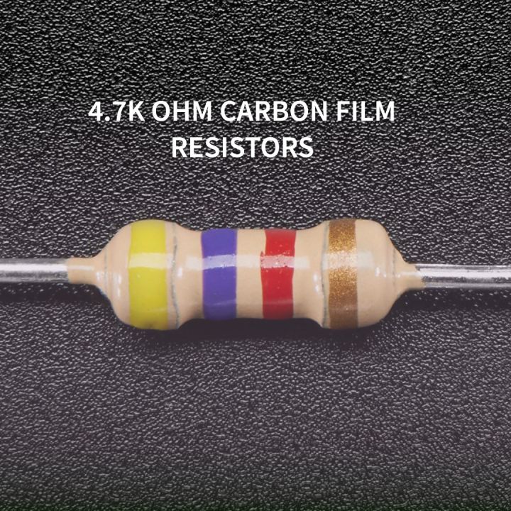 50%20PCS%20%7C%20Resistors%201/4W%204.7k%20Ohm%20Resistance%20Axial%20Lead%204%20Bands%20Carbon%20Film%20Resistor%20for%20DIY%20Electronic%20Circuits%20Projects%20/%20Repairing%20-%20Image%202