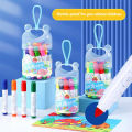 12/18/24 Pcs/set Color Washable Children Watercolor Brushes Marker Pen Tapered Tip Kawaii Drawing Stationery. 