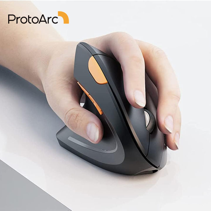 ProtoArc EM13 BT Wireless Vertical Mouse for Left Hand Rechargeable 2 ...