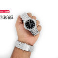 Men's Wrist Watch Stainless Steel water resistant Chain Men's Wrist for Men's Watches Men Gloss Glass Stainless Steel Fashion Lovers Wristwatch Boys Luxury Watch Set for any Gift With FREE BOX. 