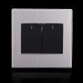 LED Wall Switch Panel Two Switch Single/Double Control 250V 10A High Quality. 