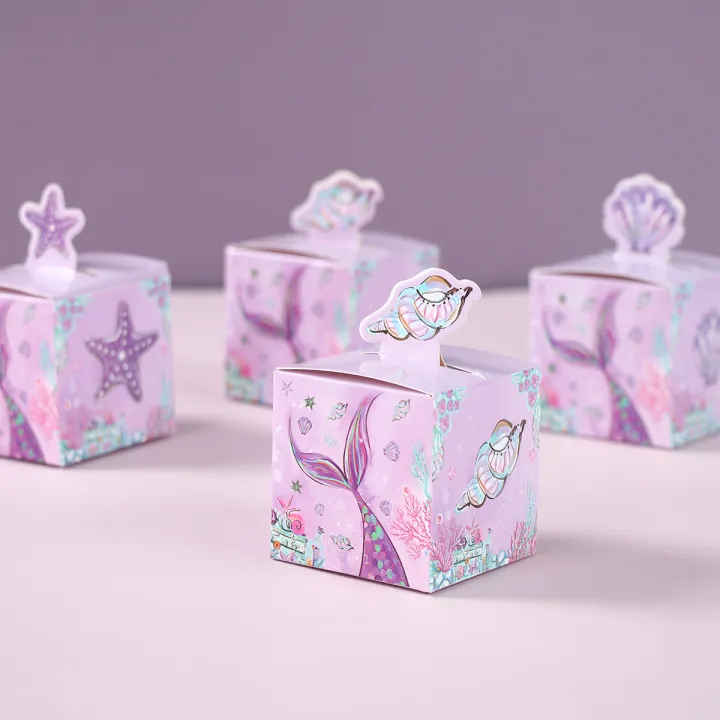 The Little Mermaid Candy Box Birthday Party Decor Kids Mermaid Tail ...