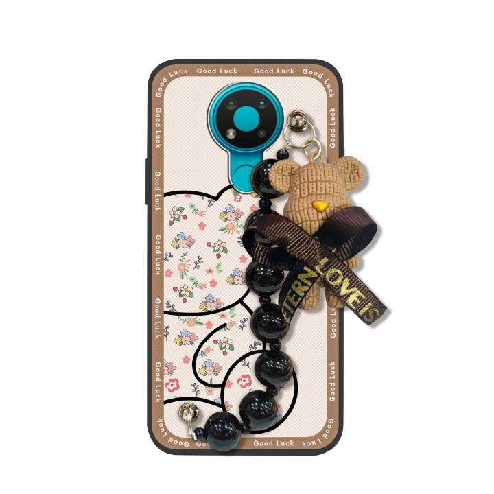 protective%20case%20Black%20pearl%20pendant%20Phone%20Case%20For%20Nokia%203.4%20Waterproof%20phone%20case%20cute%20Skin-friendly%20feel%20Back%20Cover%20-%20Image%206