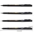Panda Online 4PCS Calligraphy Pen Set Black Calligraphy Ink Pen Art Marker Set for Beginners Writing Drawing. 