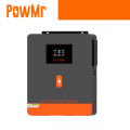 PowMr 6.2kw On-grid/Off-grid hybrid inverter 48Vdc 230VAC PV Panel Input 500vdc Pure Sine Wave Solar Inverter 120A Solar Controller Lithium Battery RGB Light One-click repair function. 