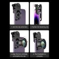10X mobile macro 4K lens compatible with multiple models - black. 