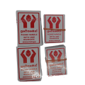 Handle With Care 500 / 200 / 100 English Sinhala Tamil Red Color Fragile Sticker for Daraz Packaging. 