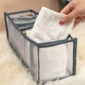 3Pcs/Set Underwear Bra Socks Panty Storage Boxes Organizers Wardrobe Closet Home Organization Drawer Dormitory, Grey. 