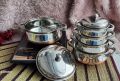 Level Stainless Steel Cookware Set 10pcs Induction Supportable Bottoms. 