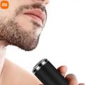 Men's Electric Razor Pocket Size Mini Portable Shaver Wet and Dry Razor USB Rechargeable One-Button Easy-to-Use Charging. 