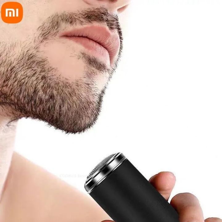 Men's Electric Razor Pocket Size Mini Portable Shaver Wet and Dry Razor USB Rechargeable One-Button Easy-to-Use Charging