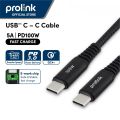 Prolink Fast Charging 100W/ 5A USB C-C PD Cable. 