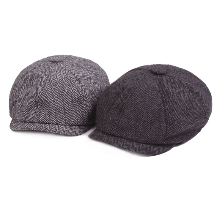 Men%20Beret%20Vintage%20Herringbone%20Tweed%20Peaky%20Blinders%20Hat%20Newsboy%20Beret%20Hat%20Spring%20Flat%20Peaked%20Beret%20Hats%20Dark%20Grey%20-%20Image%209